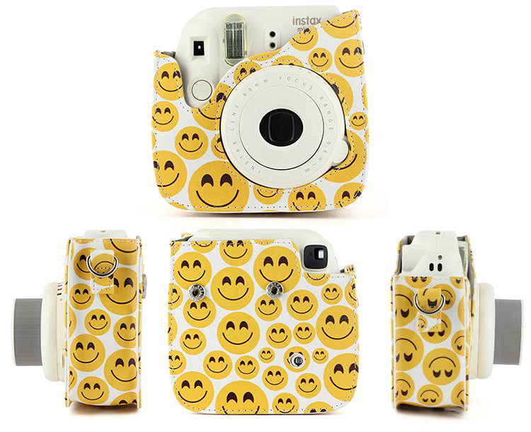 Bao Da Bảo Vệ Máy Chụp Ảnh Lấy Liền Instax Mini 9 / Mini 8 - Emoji
