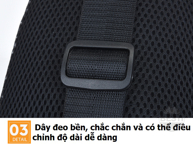 Túi Đeo Chéo Nam Nữ Chống Nước Thời Trang Besti BTY01 Phong Cách Hiện Đại, Chất Liệu Vải Oxford Cao Cấp, Tích Hợp Cổng Sạc USB  – Hàng Chính Hãng