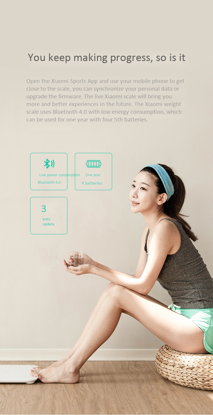 Cân Sức Khỏe Điện Tử Thông Minh Xiaomi Millet Body Fat Scales 2