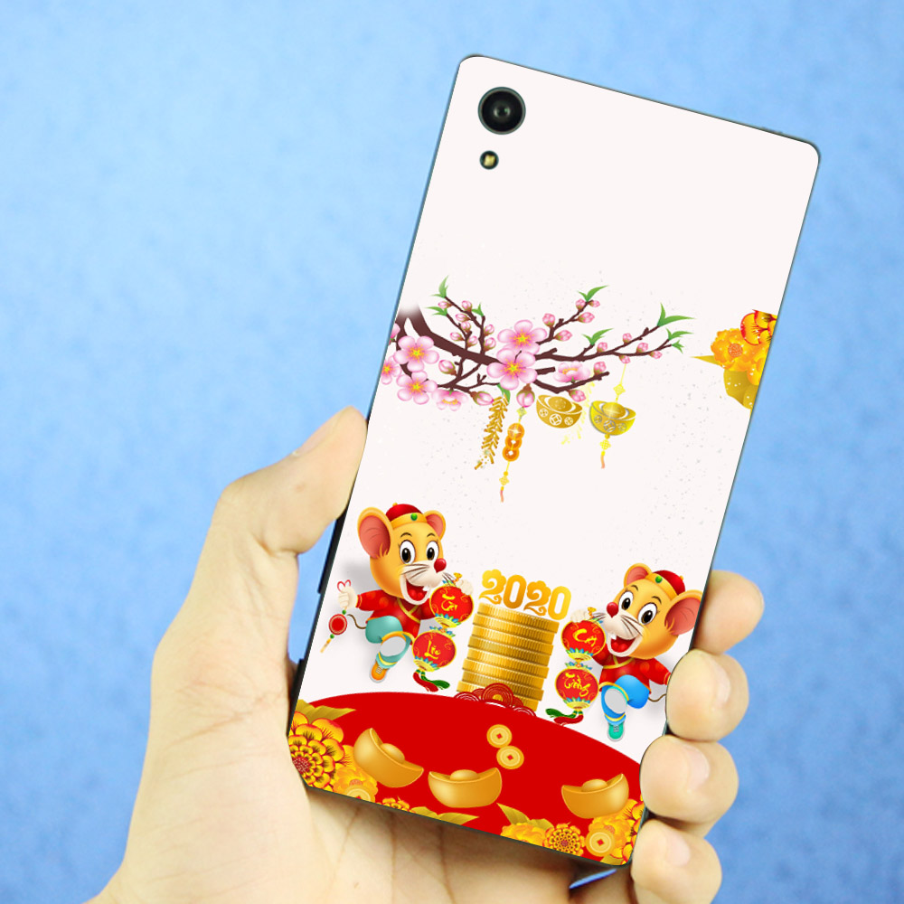 Ốp điện thoại Sony Xperia Z3 - Chuột chúc tết mã 17 MS CCTM17