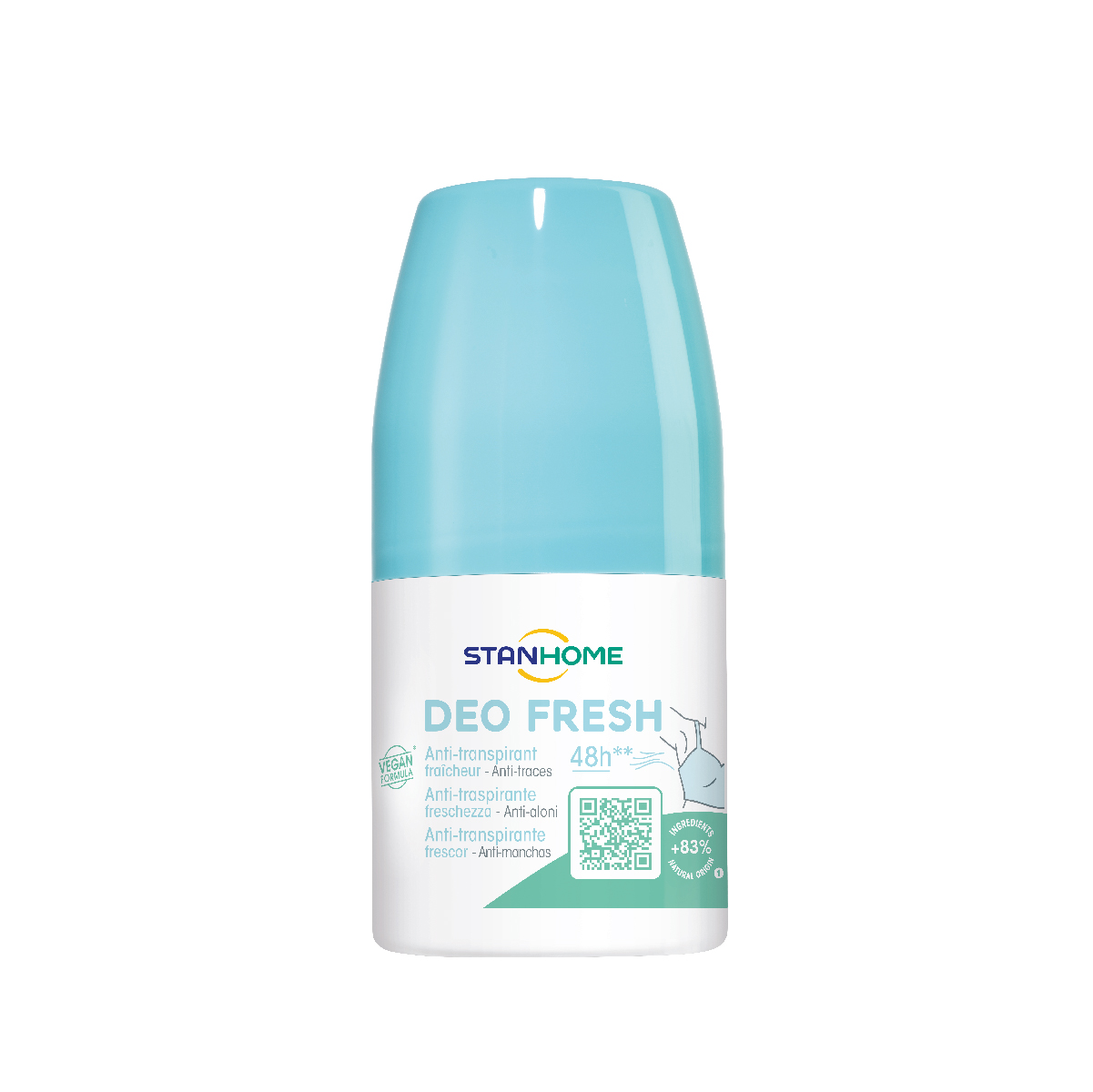 Lăn khử mùi, chống mùi không cồn hương tươi mát cho da nhạy cảm Stanhome Deo Fresh 50ml