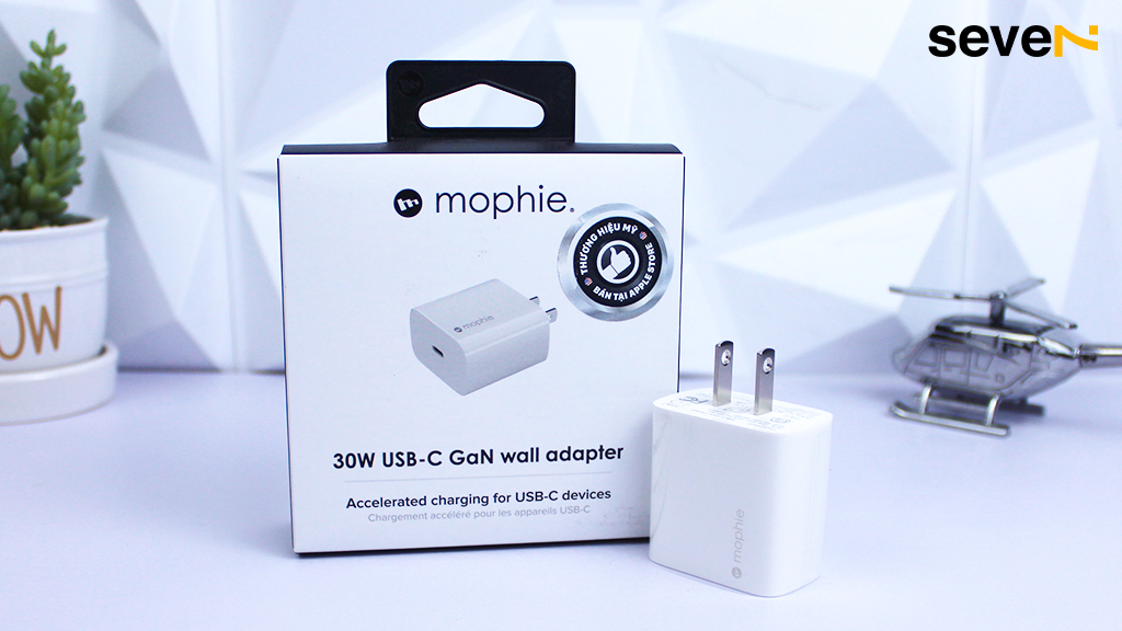 CỦ SẠC MOPHIE PD 30W USB-C GAN WHITE – 409908424 Hàng Chính Hãng 