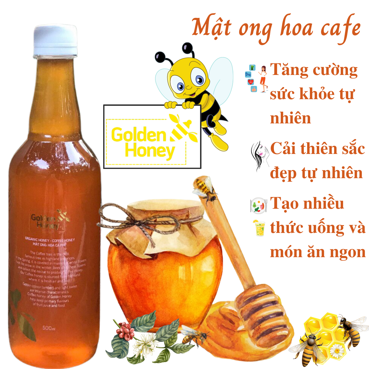 Mật Ong Hoa Cà Phê Golden Honey