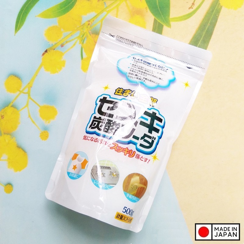 Combo 2 túi bột baking soda Sesuki 500g (tẩy trắng) Rocket nội địa Nhật Bản