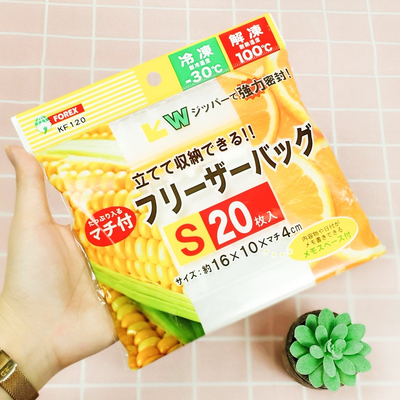 Set túi Zip bảo quản thực phẩm - Nội địa Nhật Bản