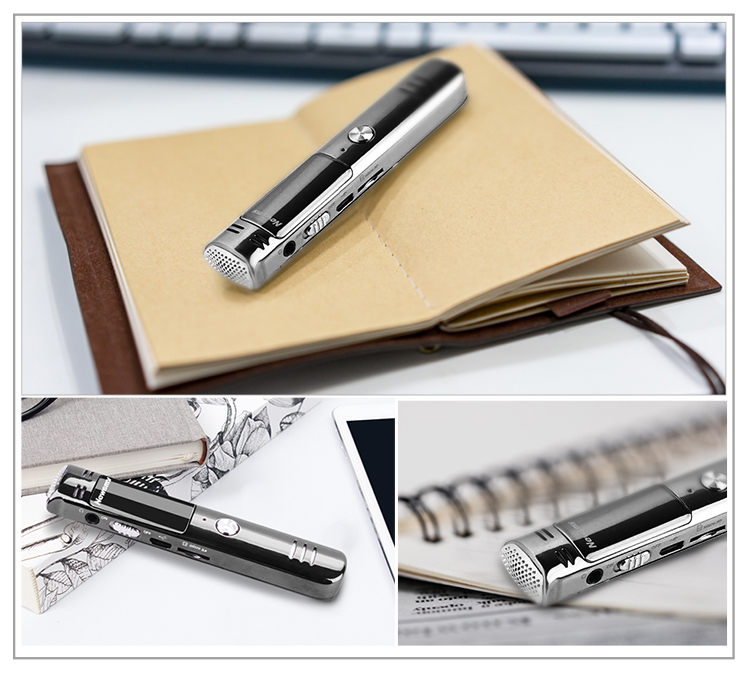 Bút Ghi Âm Chuyên Nghiệp Giảm Tiếng Ồn Kiêm Máy Nghe Nhạc Newsmy RV28