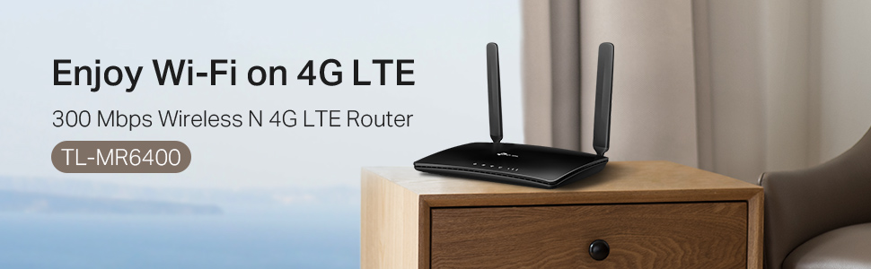 Bộ Phát Wifi Router 4G LTE 300Mbps TP-Link TL-MR6400 - Hàng Chính Hãng