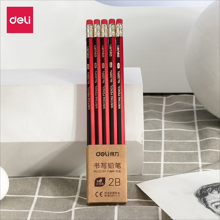 Hộp 10 Bút Chì Lục Giác Deli 33159