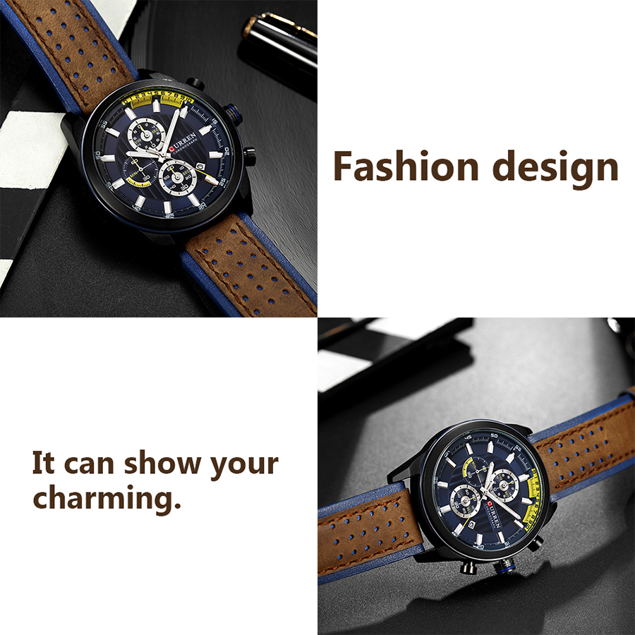 Đồng Hồ Đeo Tay Nam CURREN Relogio Masculino