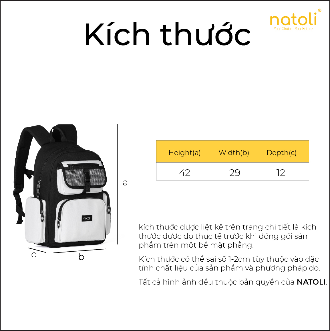Balo unisex ICON BACKPACK chính hãng NATOLI chất vải canvas fashion kháng nước dày dặn chống sốc