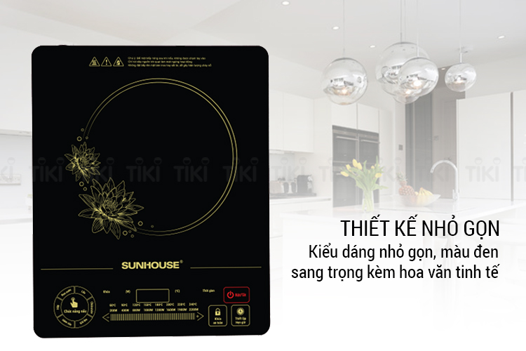 Bếp Điện Từ Cảm Ứng Sunhouse SHD6865 (2200W) - Kèm Nối Lẩu - Hàng Chính Hãng