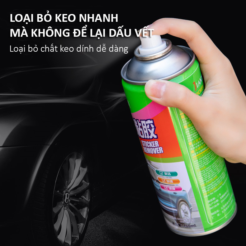 Chai Xịt Tẩy Keo Dính Đa Năng Trên Mọi Bề Mặt 450ml Cao Cấp AZONE 1