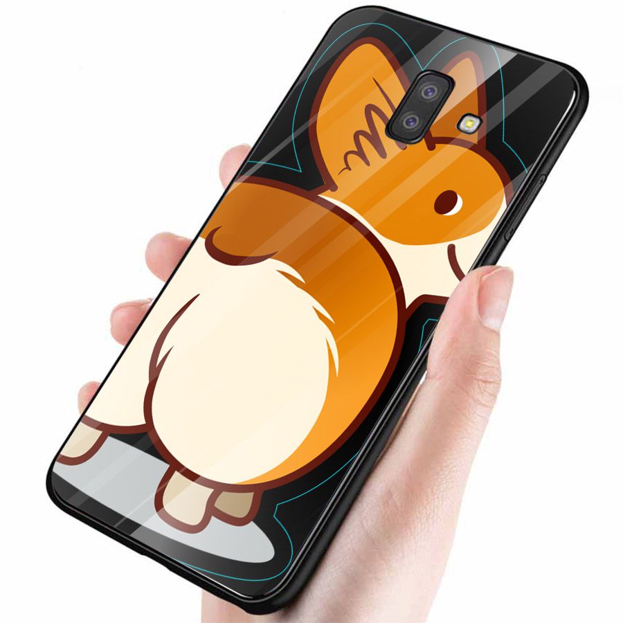 Ốp kính cường lực cho điện thoại Samsung Galaxy J6 - mông to MS MONG004