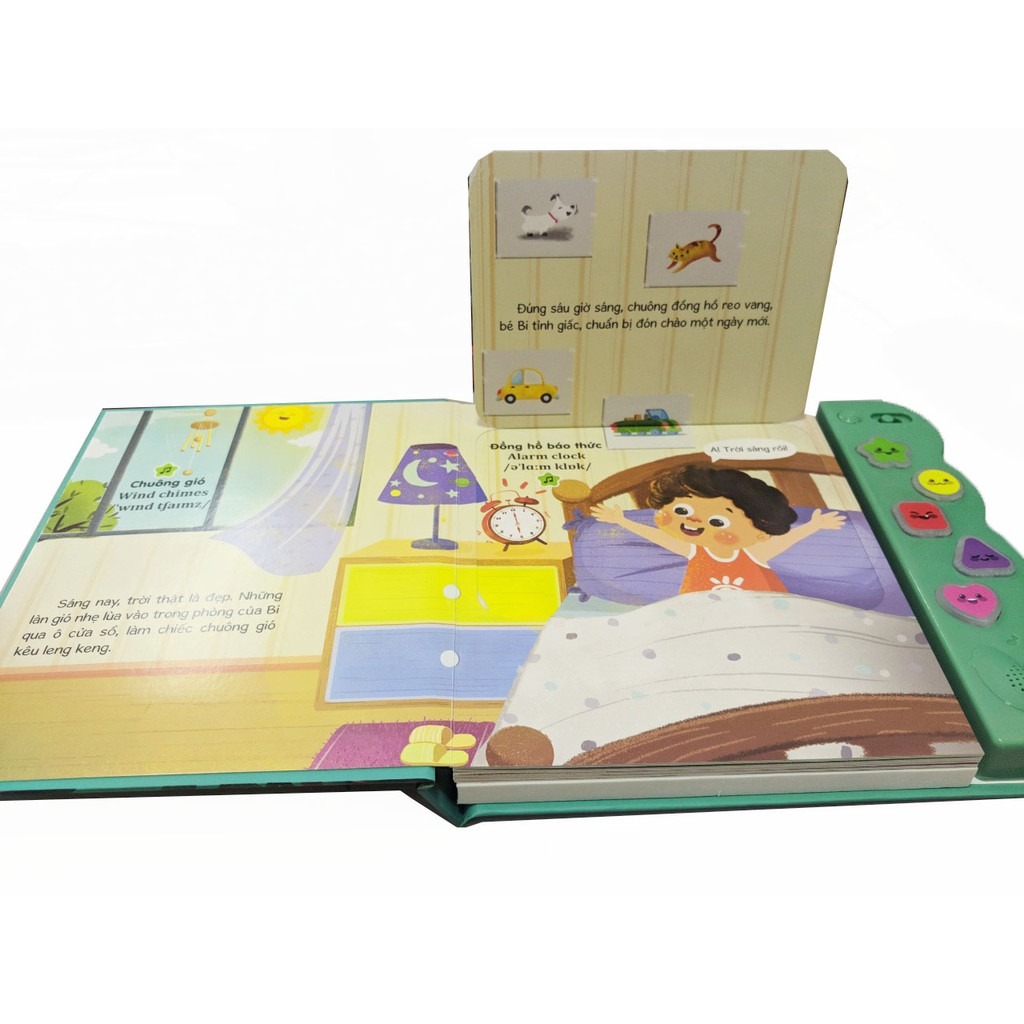 Combo 2 cuốn sách chọn lọc dành cho trẻ từ 0-6 tuổi: Sách âm thanh - Âm thanh của thiên nhiên + Sách âm thanh - Âm thanh cuộc sống quanh em