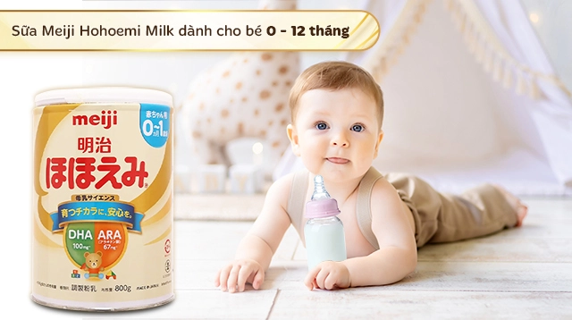 Sữa cho trẻ sơ sinh 0-12 tháng tuổi Meiji Nhật