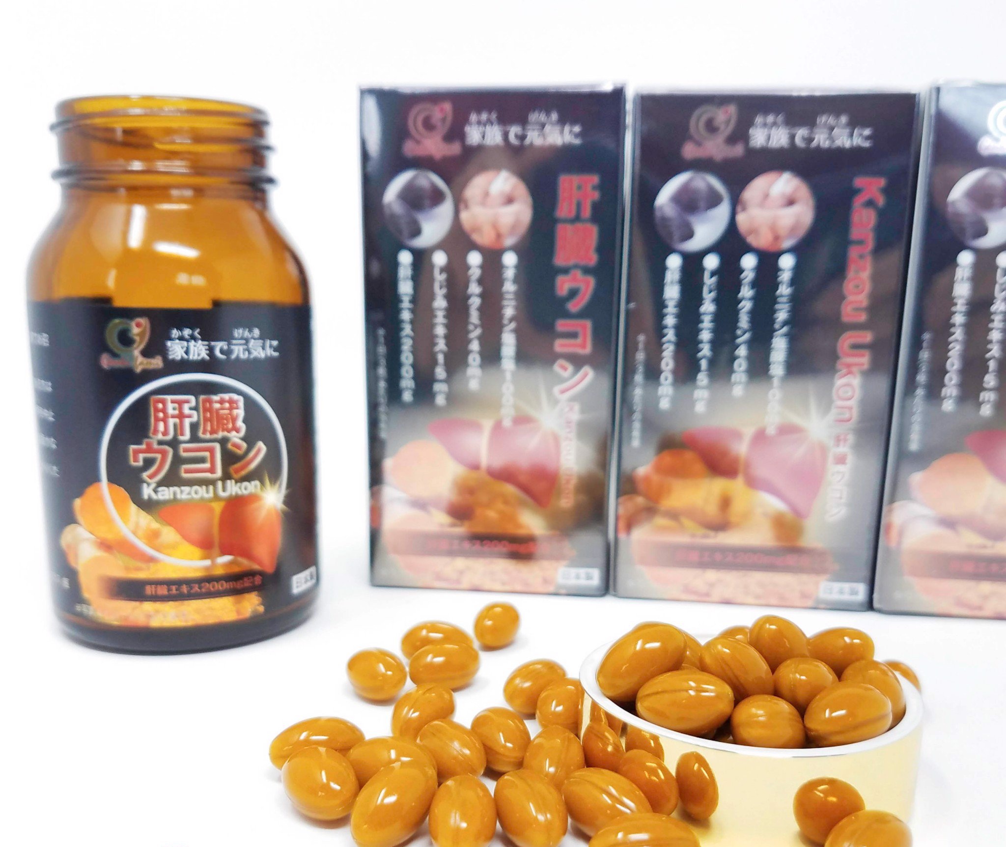 Viên Uống Bổ Gan Kanzo Ukon Genki Fami Nhật Bản, Hỗ Trợ Giải Độc, Tăng Cường Chức Năng Gan (90 viên/30 ngày)