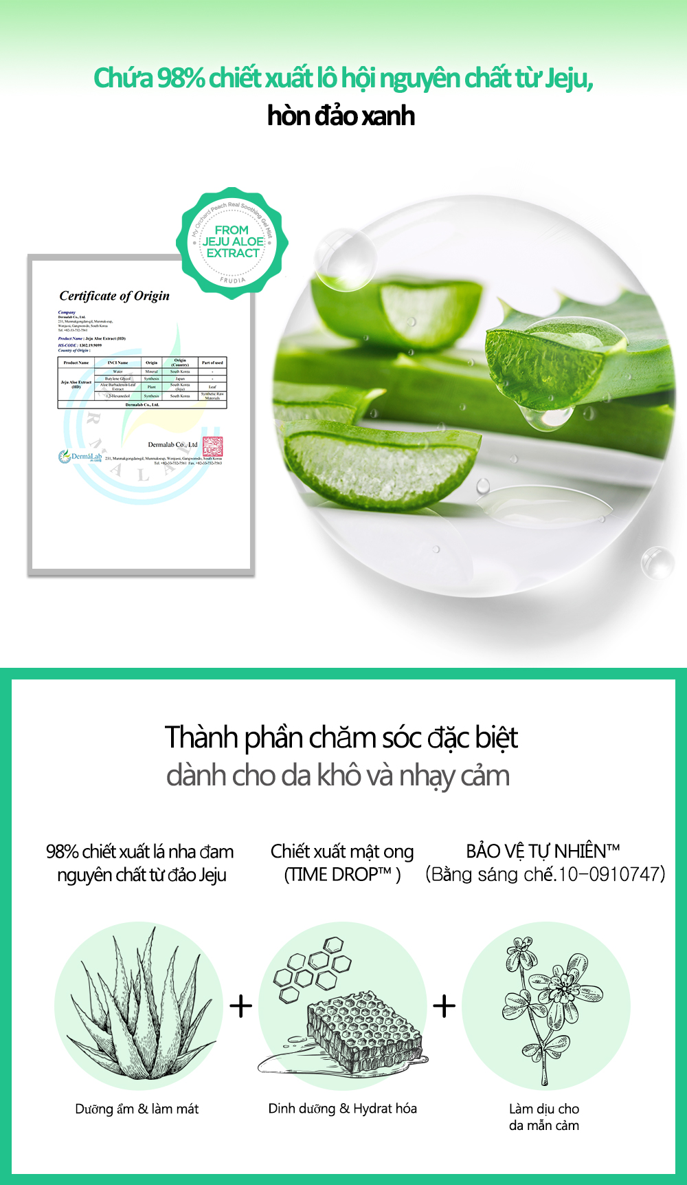 Nước Xịt Khoáng Frudia My Orchard Aloe Real Soothing Gel Mist Nha Đam Nguyên Chất (125ml)