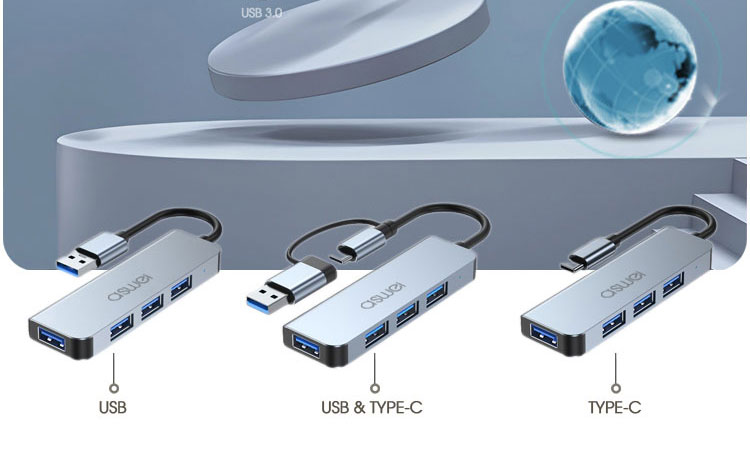 hub, hub chuyển đổi usb type c aswei