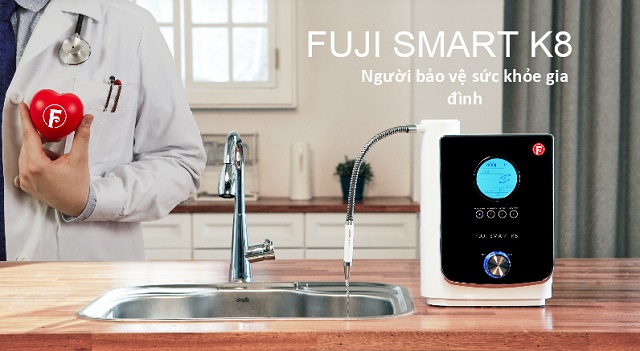 Fuji Smart K8 tạo được đa dạng loại nước chức năng, bảo vệ sức khỏe cho cả gia đình