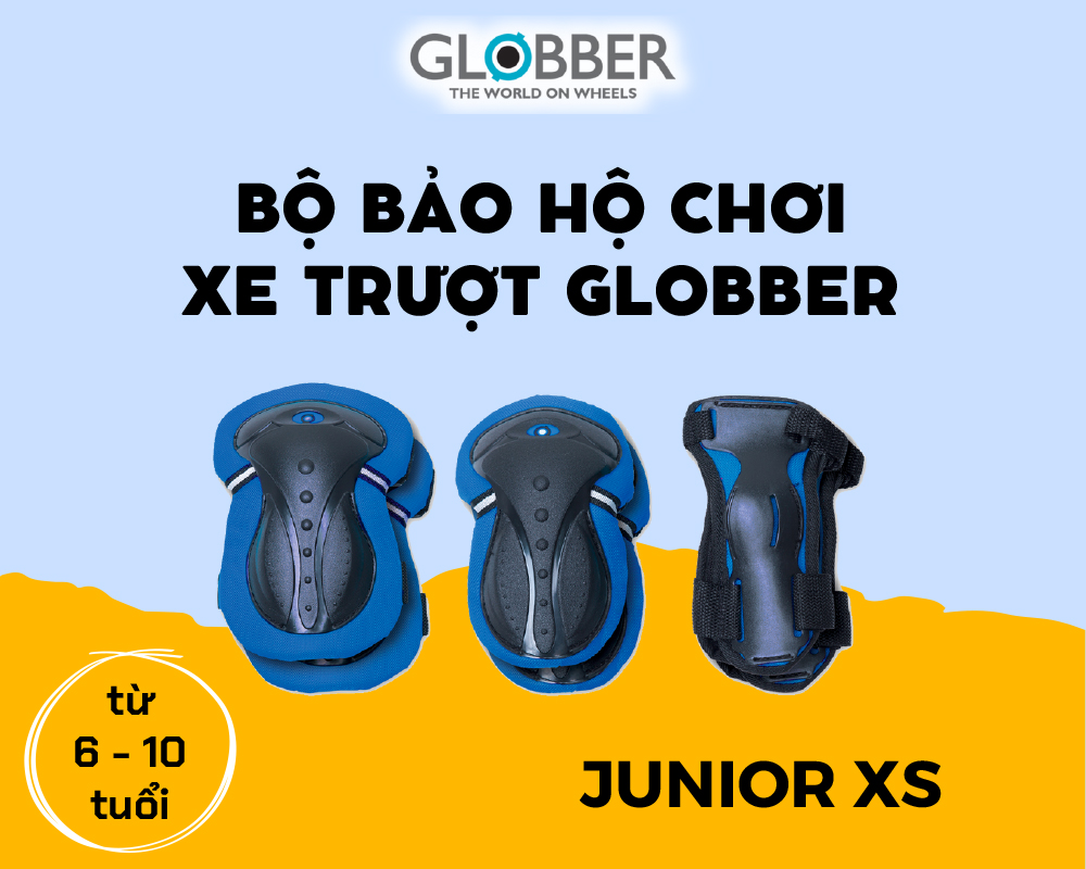 Bộ Bảo Hộ Globber Junior Xs - Xanh Da Trời