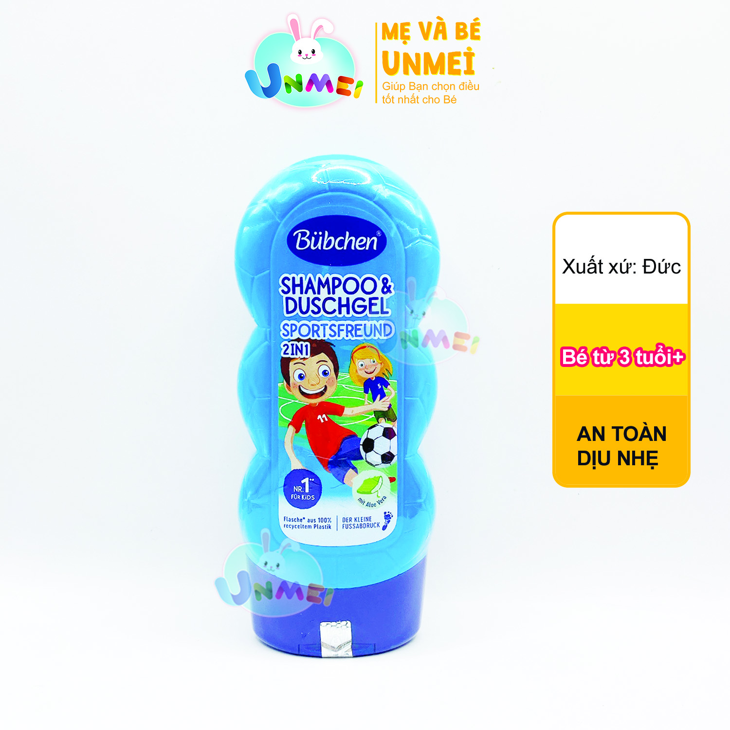 Sữa tăm gội Bubchen thể thao 230ml dành cho bé từ 3 tuổi trở lên