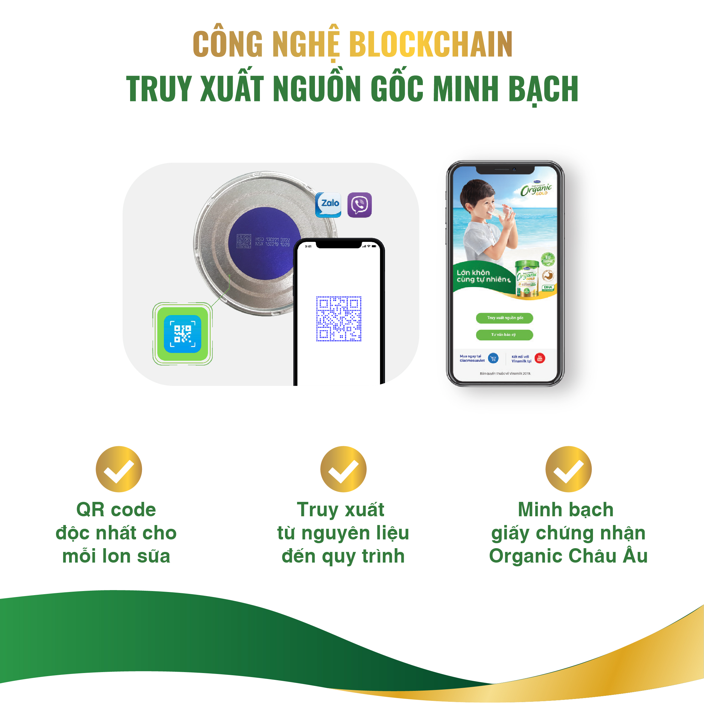 Sữa Bột Vinamilk Organic Gold Step 3 (850g / Hộp Thiếc)