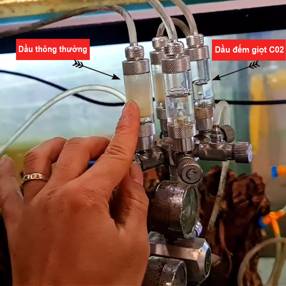 Dầu đếm giọt CO2 lạnh không đông, không ố vàng, bay hơi, bẩn dùng cho CO2 Mufan thủy sinh hồ cá 20ML