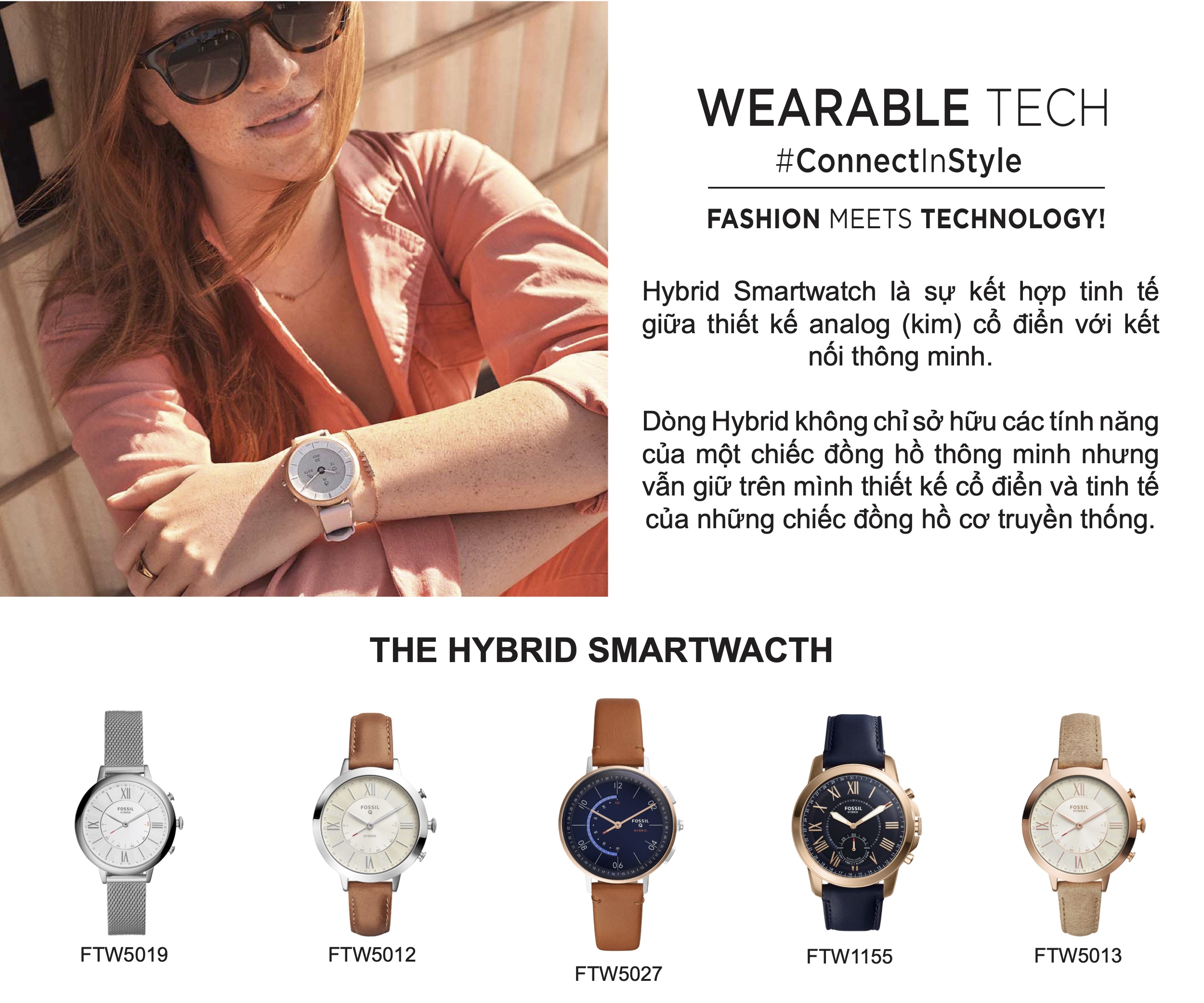 Đồng hồ thông minh nữ Fossil Hybrid Smartwatch Harper dây da FTW5027 - màu  nâu - Hàng chính hãng - Đồng Hồ Thông Minh | DangQuang.Watch
