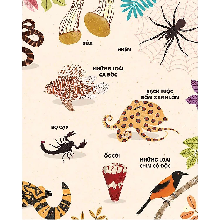 Sách Bách Khoa Tri Thức Dành Cho Trẻ Em - Các Sinh Vật Cực Độc Trên Trái Đất