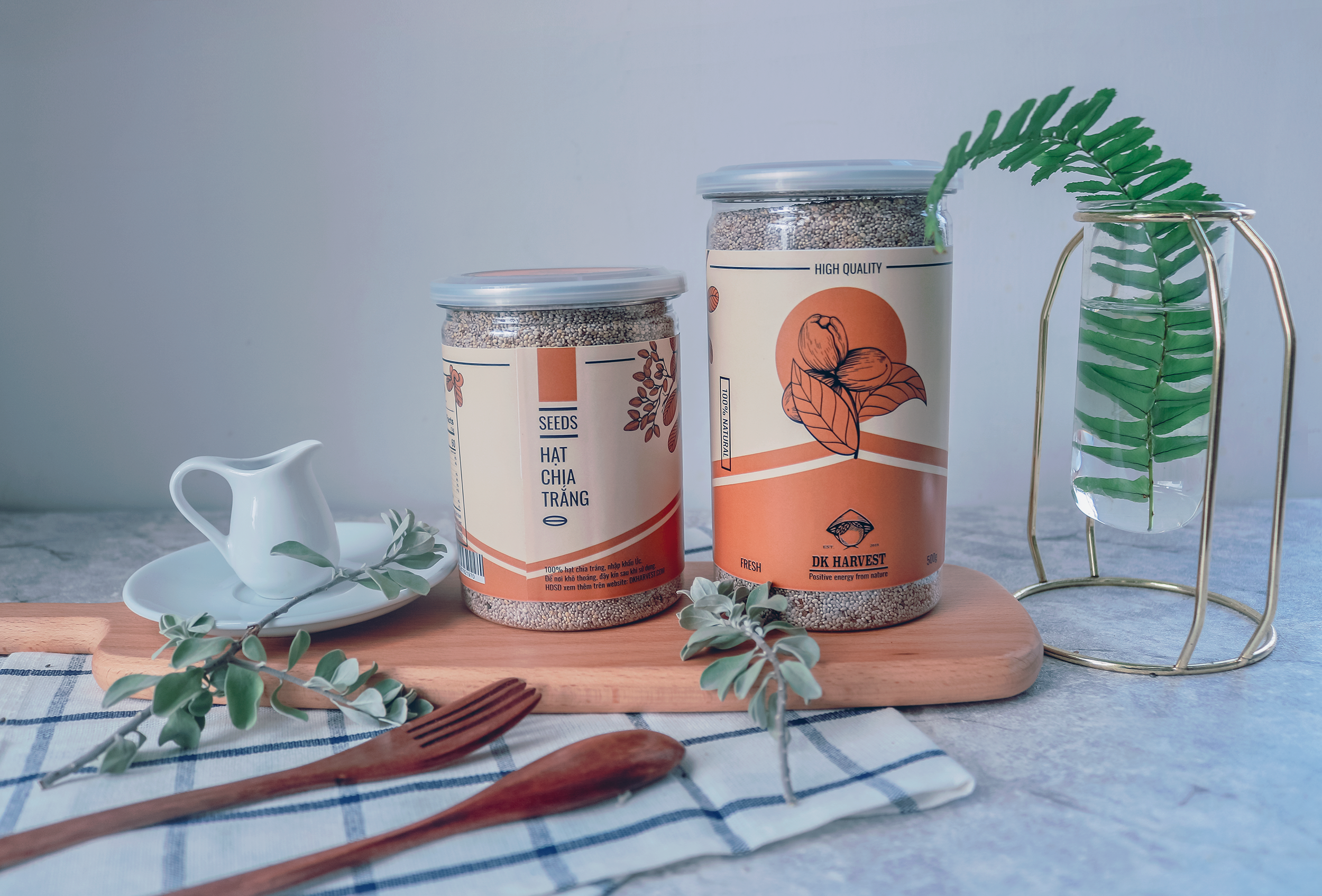 Hạt Chia Trắng DK Harvest (Nhập Khẩu Úc) - 300g, 500g - giàu acid béo omega-3, chất xơ, protein và chất chống oxy hoá