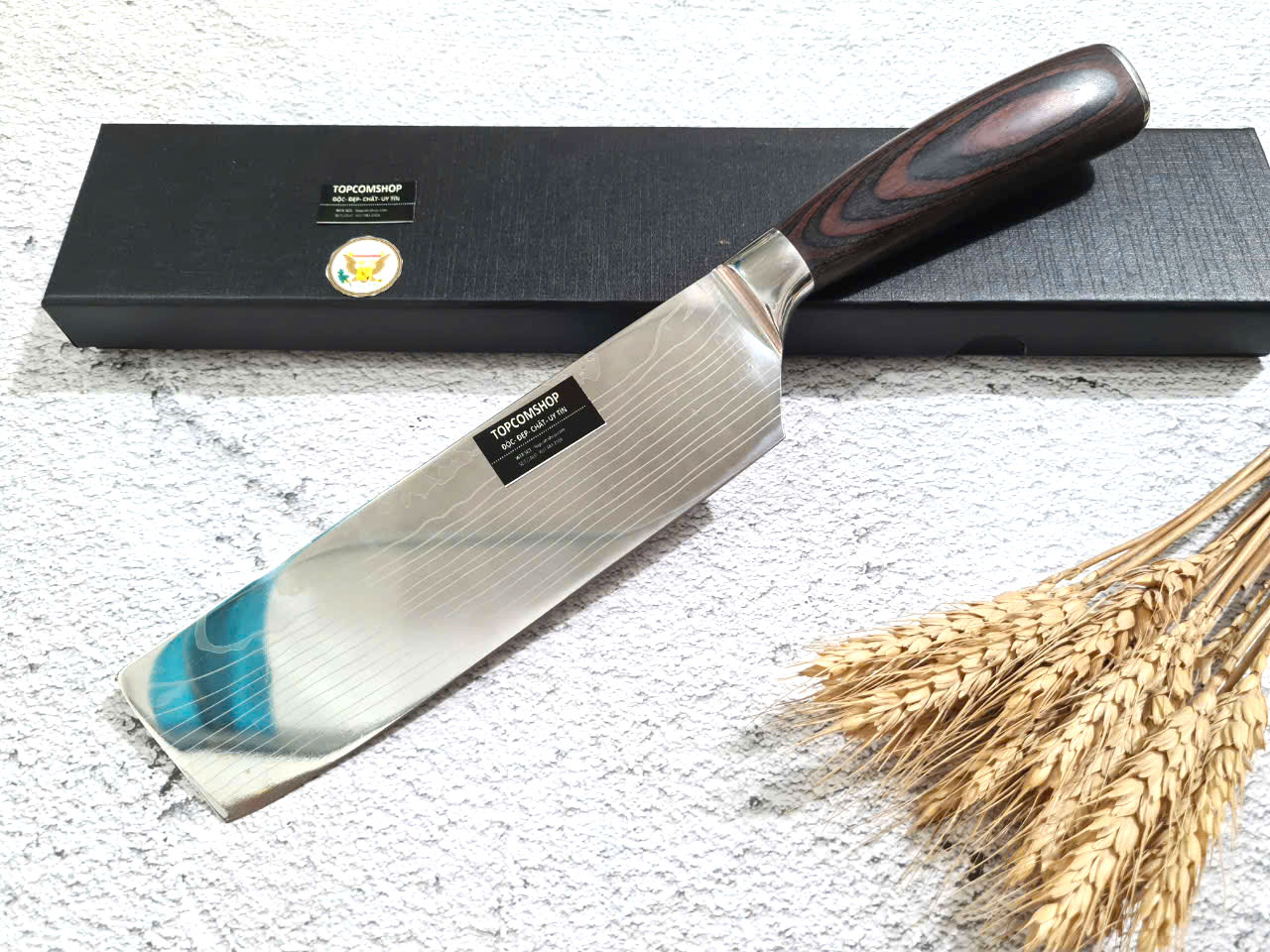 DAO BẾP USUBA -DAO BẾP NHẬT THÉP DAMASCUS MÃ DT125