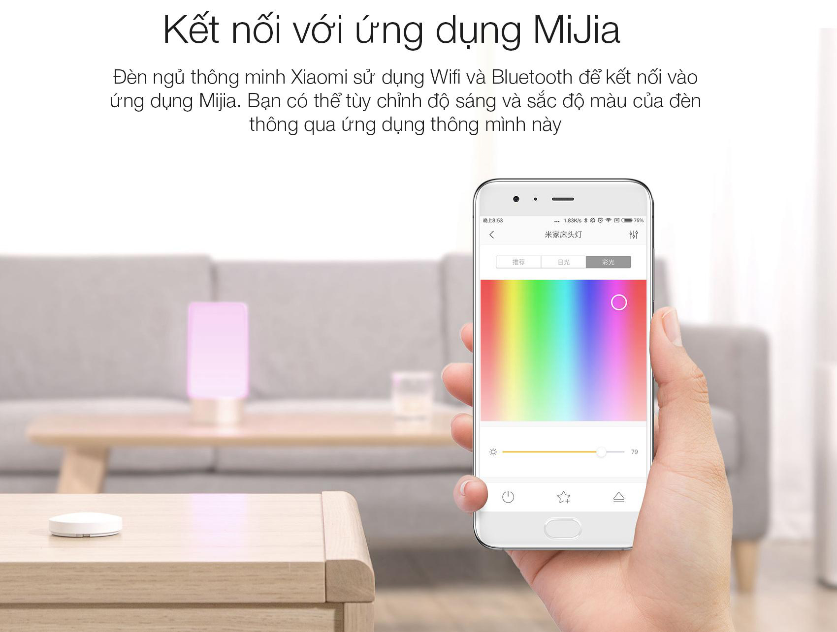 Đèn ngủ thông minh Xiaomi Bedside (Vàng)