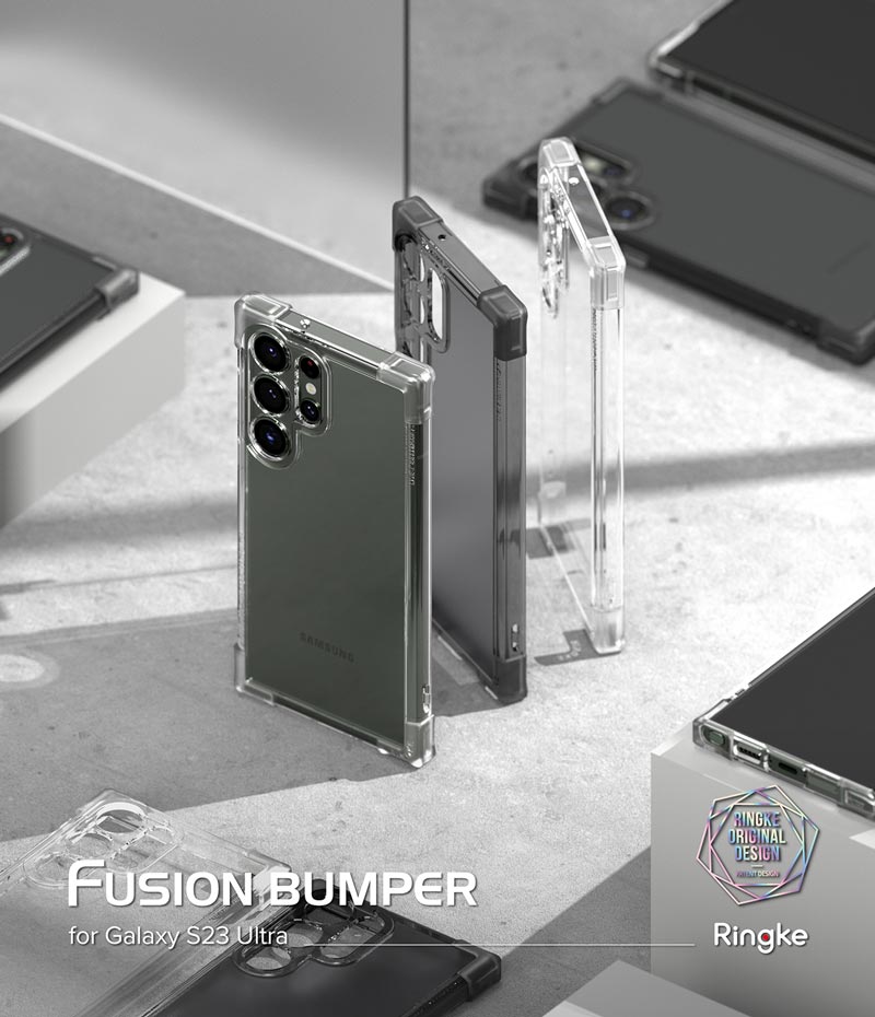 Ốp lưng dành cho Samsung Galaxy S23 Ultra RINGKE Fusion Bumper - Hàng Chính Hãng