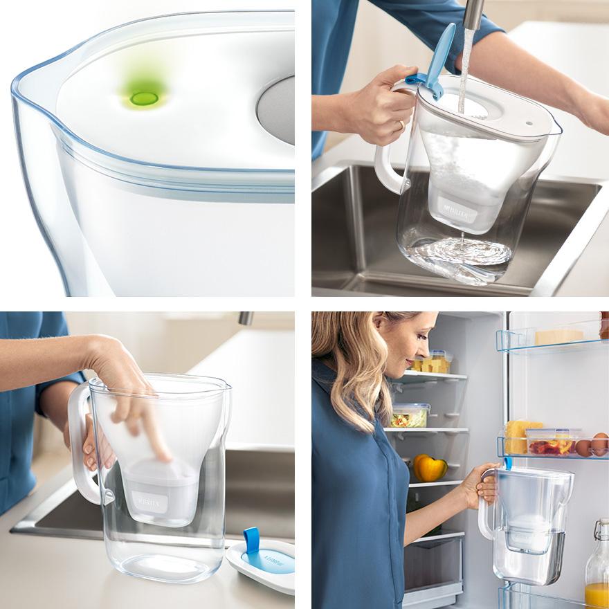 Bình Lọc Nước BRITA Style Grey - 2.4L (Kèm Maxtra Plus)