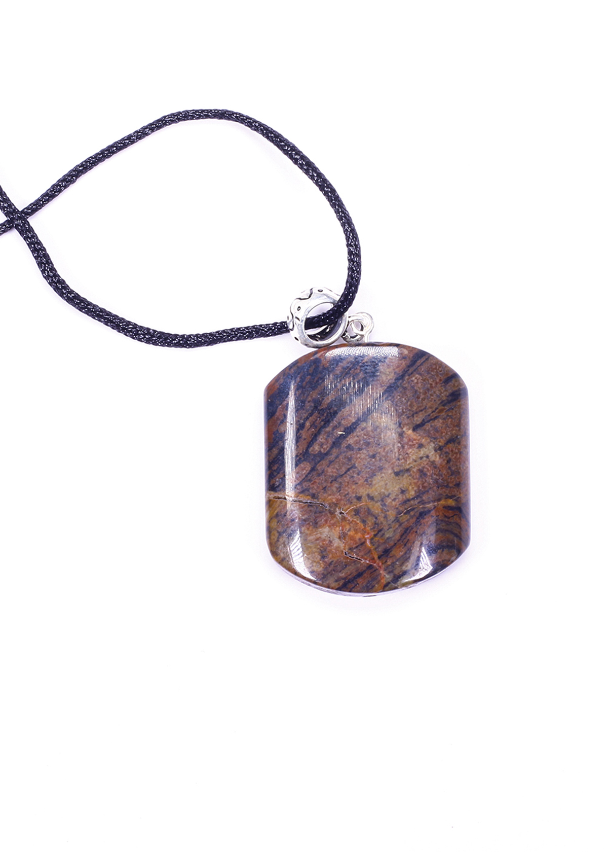 Mặt dây chuyền gổ hóa thạch 30x25mm mệnh hỏa, mộc - Ngọc Quý Gemstones