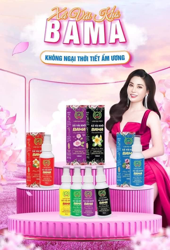 Xịt Thơm Quần Áo - Nước Xả Vải Khô Lâm Đại Phúc Lưu Hương Bền Lâu Chai 100ml