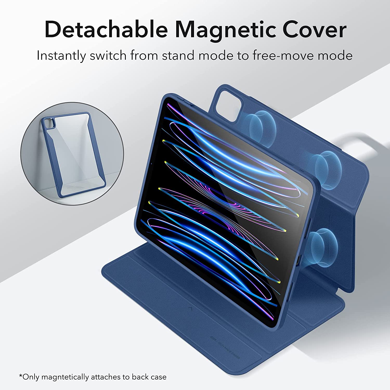 Bao Da dành cho iPad Pro 11 inch 2022 ESR Rebound Hybrid Case 360 - Hàng Chính Hãng