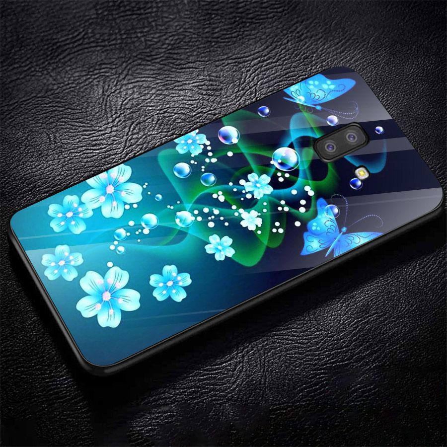 Ốp kính cường lực cho điện thoại Samsung Galaxy J4 - J6 - J6 PLUS - J6 PRIME - J8 - bướm đẹp MS ANH056
