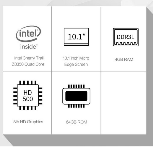 Máy Tính Bảng China Bai Jumper Z8350 10.1 inch 64G