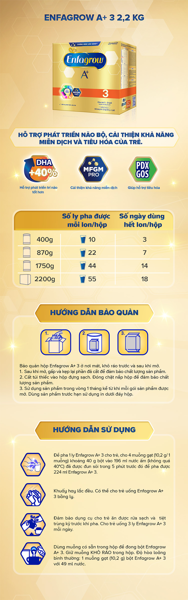 Sữa Bột Enfagrow A+ 3 (2,2kg)