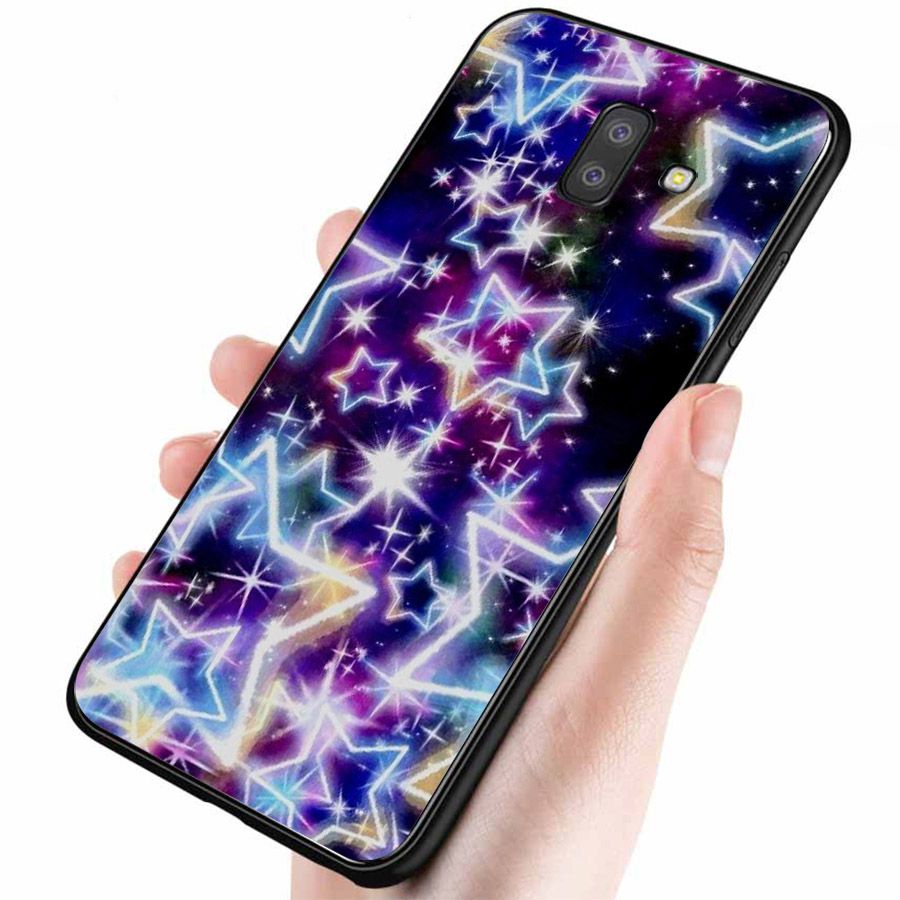 Ốp lưng cứng viền dẻo dành cho điện thoại Samsung Galaxy J6 - Lung Linh Sắc Màu MS LLSM028