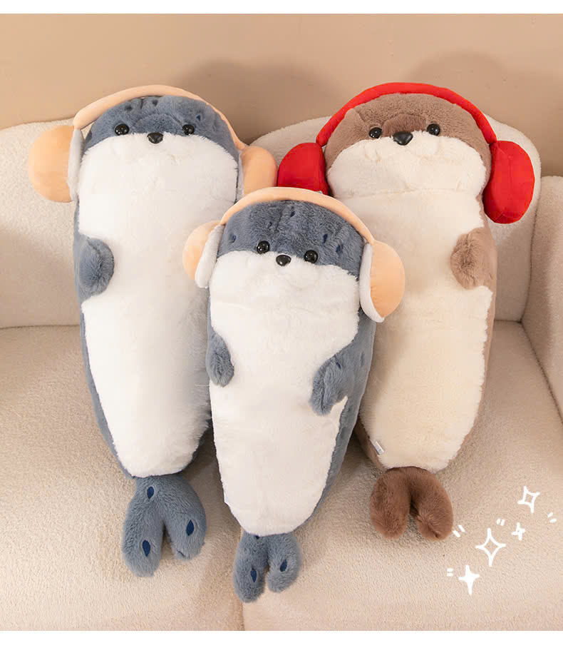 GẤU BÔNG RÁI CÁ ĐEO TAI NGHE – THÚ NHỒI BÔNG NGỘ NGHĨNH CỰC DỄ THƯƠNG