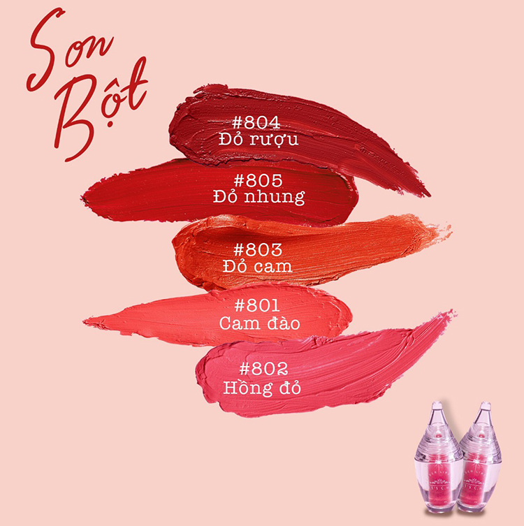 Son Môi Dạng Bột CHU LIPSTICK 35g - Tặng Kèm Túi Và Son Dưỡng