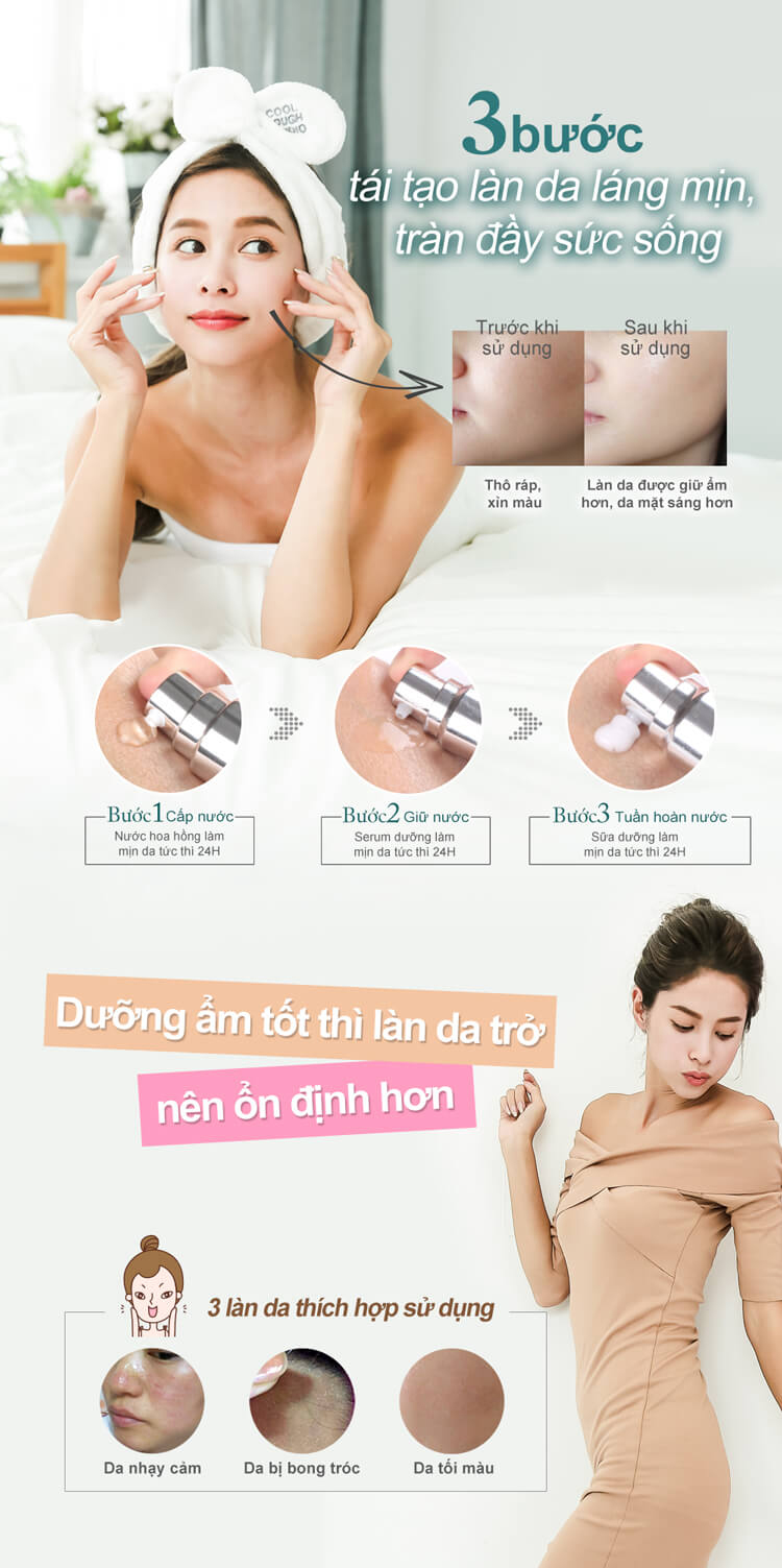Sữa dưỡng làm mịn da tức thì Super Dry 24H Eileen Grace (100ml)