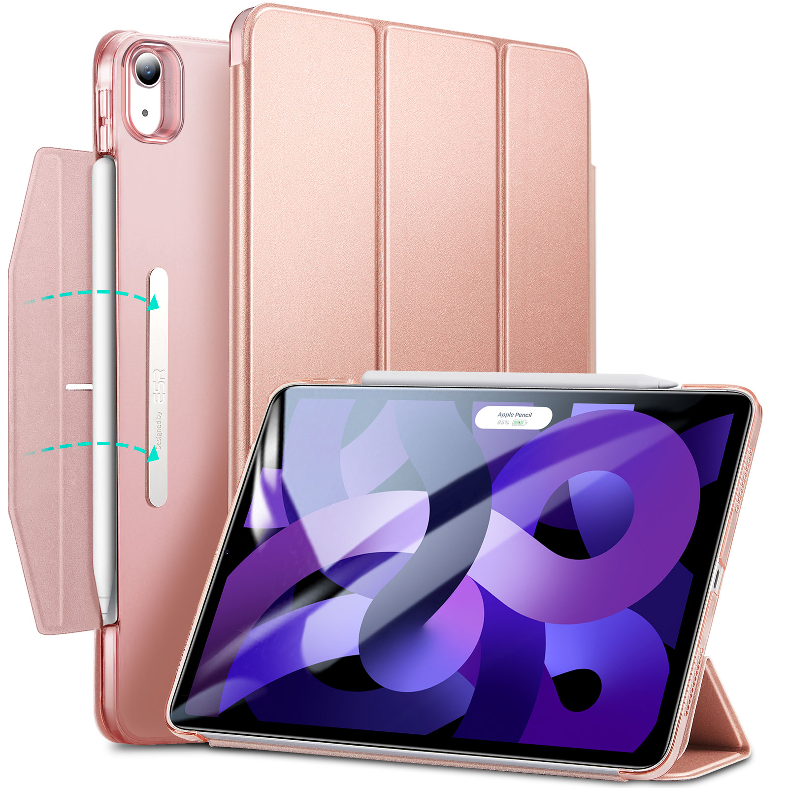 Bao Da Dành Cho iPad Air 4/ Air 5/ Air 6 ESR Ascend Trifold Hard Case - Hàng Chính Hãng