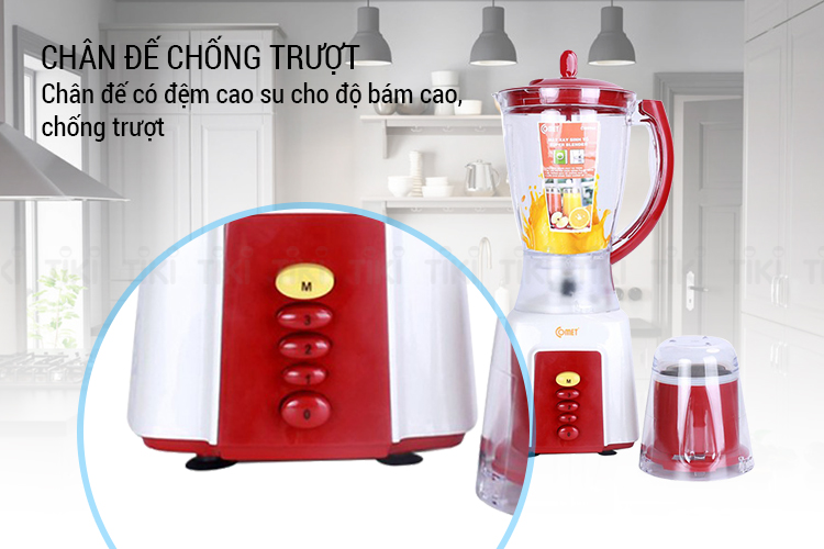 Máy Xay Sinh Tố Comet CM9969 (300W - 1.5 Lít) - (Giao màu ngẫu nhiên) - Hàng Chính Hãng