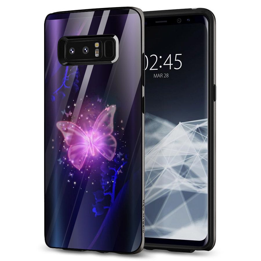Ốp kính cường lực cho điện thoại Samsung Galaxy Note 9 - bướm đẹp MS BUOMD087