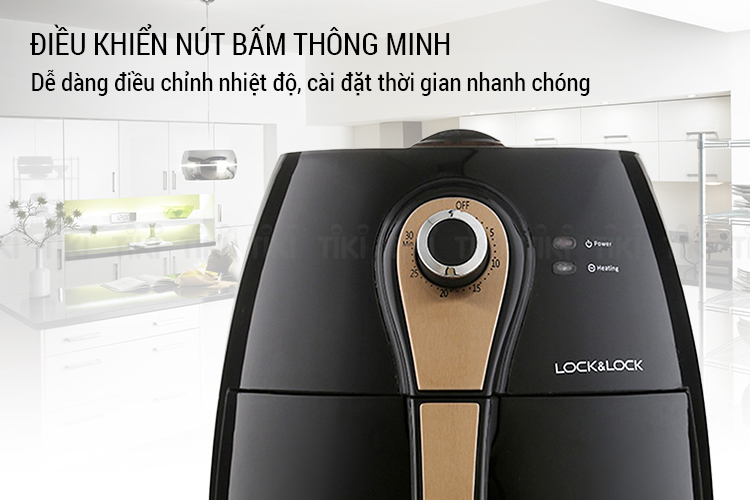 Nồi Chiên Không Dầu Lock&Lock EJF137FU (3L) - Đen