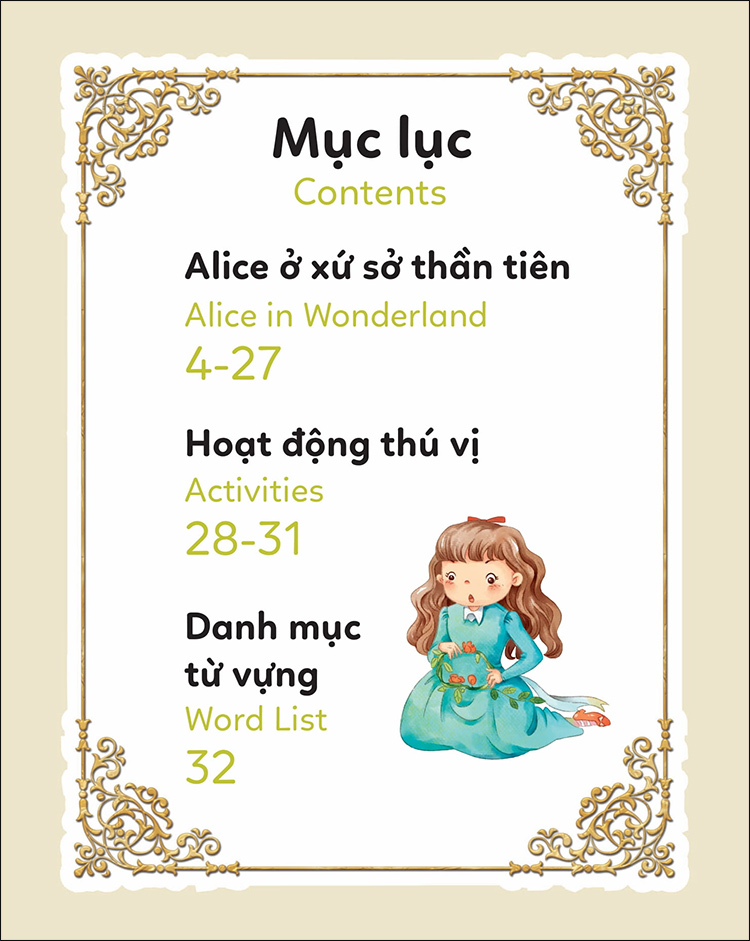 Truyện Cổ Tích Nổi Tiếng Song Ngữ Việt - Anh: Alice Ở Xứ Sở Thần Tiên - Alice In Wonderland