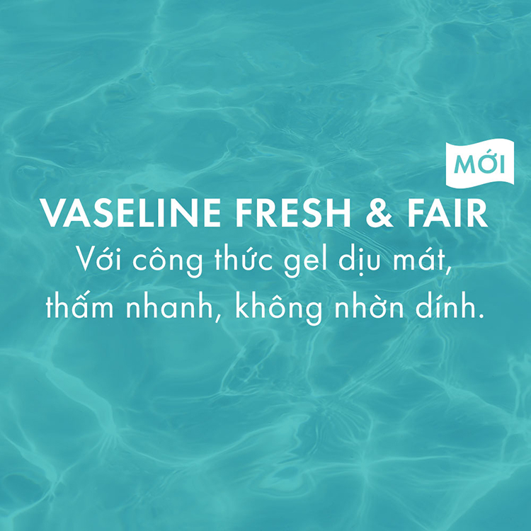 Gel Dưỡng Thể Dịu Mát Trắng Da Vaseline Fresh & Fair 350ml